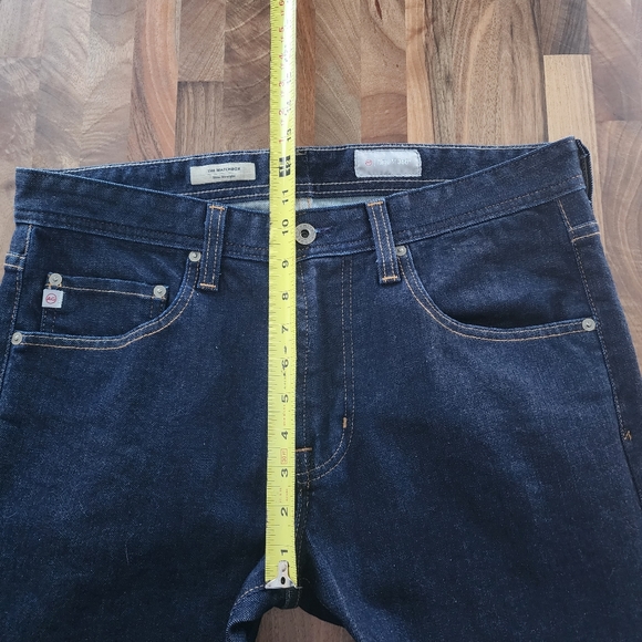 AG Adriano Goldschmied The Matchbox Slim Straight Dark Wash Jeans Size 34X34 - Picture 11 of 12